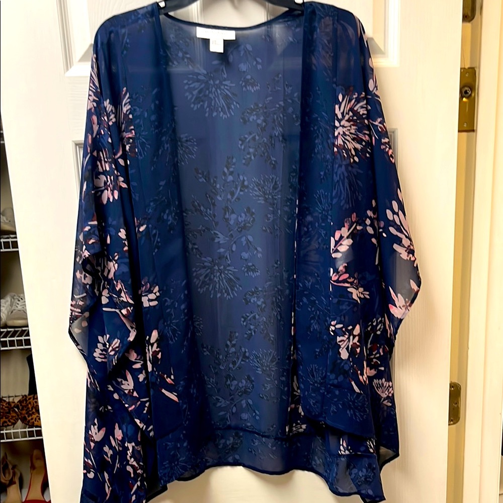 Floral Sheer Kimono Cardigan